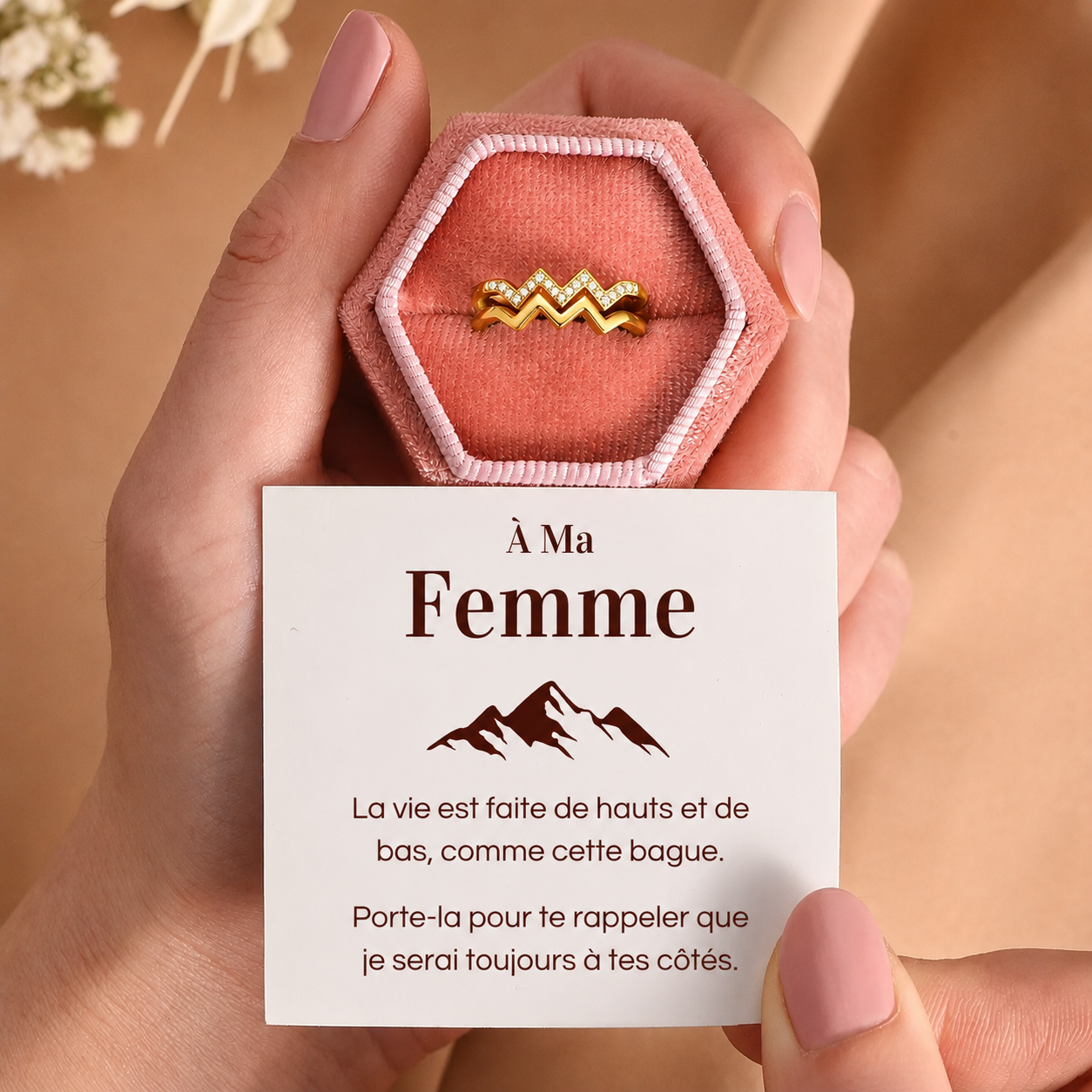 Bague Ondine Ajustable - Dans son coffret (Edition limitée)
